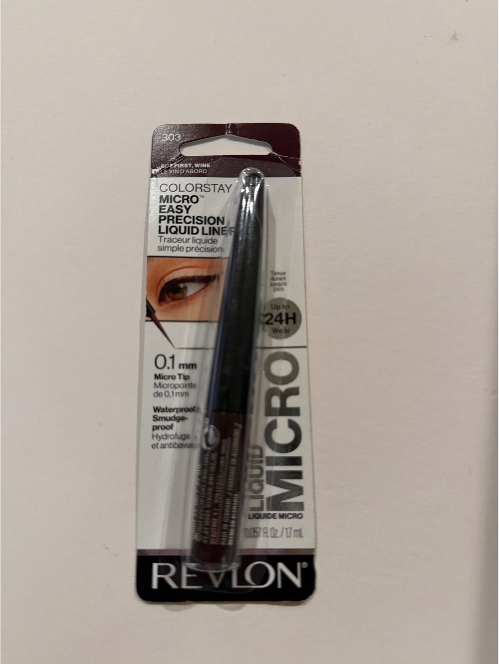 Revlon ColorStay Micro Easy Precision Liquid Liner, but First, Wine